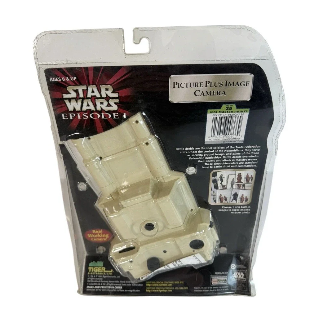 Star Wars Episode 1 PICTURE PLUS IMAGE CAMERA 35mm Film Tiger 1999 UNTESTED